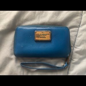 Marc Jacobs Blue Leather Wallet